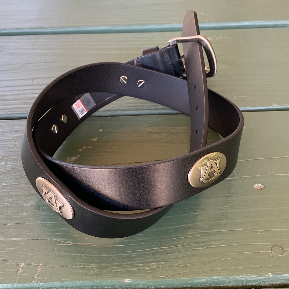 University of Auburn Leather Belt